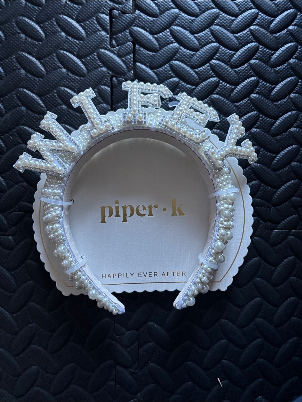 Piper•k "Wifey" Pearl Embellished Headband